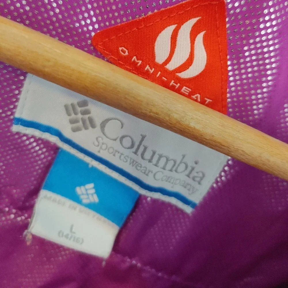 Columbia Omniheat Jacket Puffer Waterproof Winter Kid's Large‎ Activewear